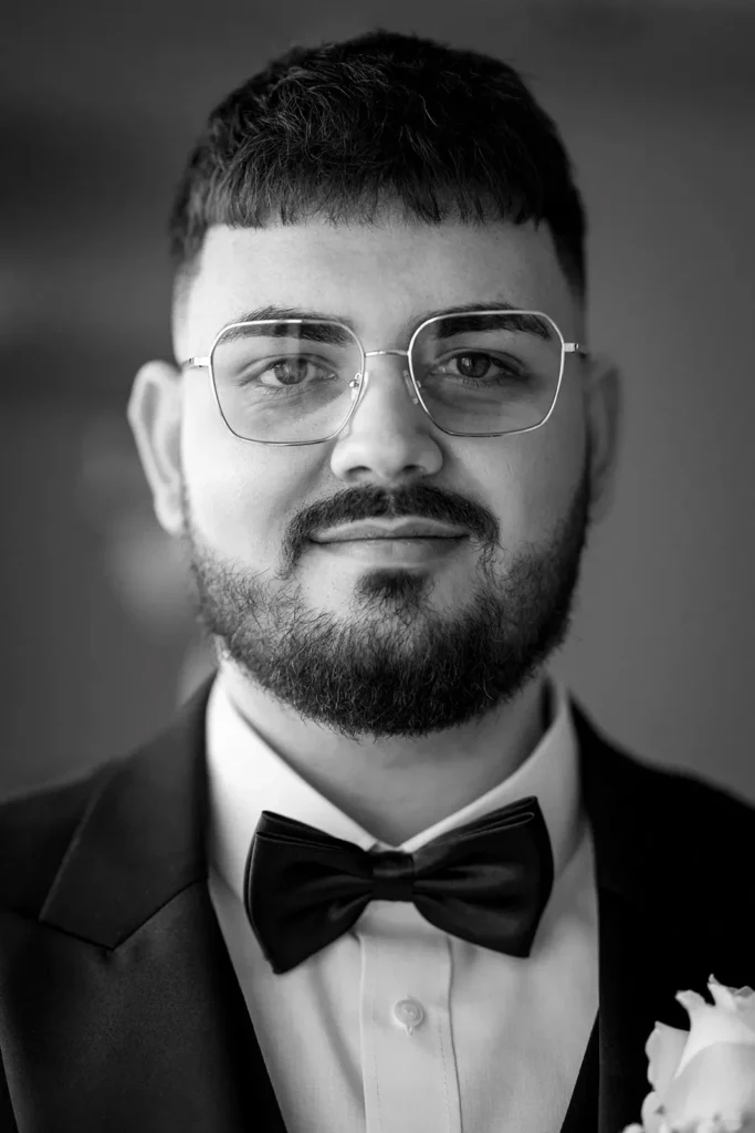 Portret pana młodego wykonany podczas przygotowań